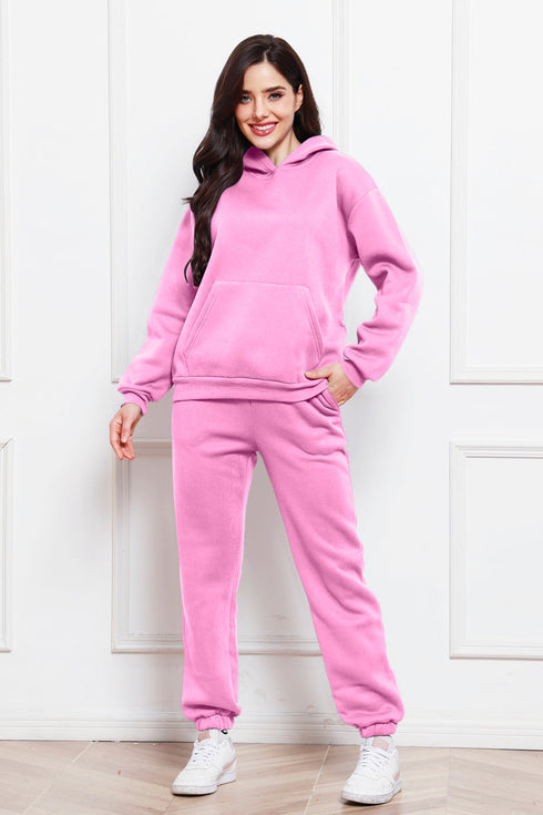 'Sarah' Long Sleeve Hoodie and Pants Set - Celes Fashion